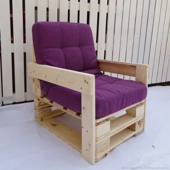 Как сделать кресло из поддонов пошагово. Как сделать кресло из поддонов. 7