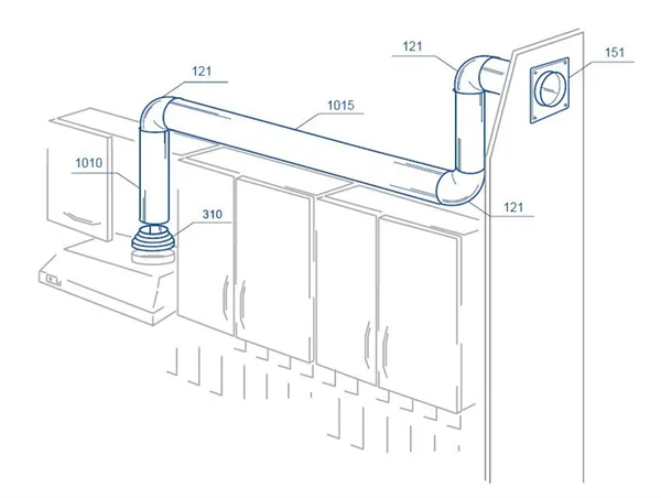 схема установки пластикового воздуховода