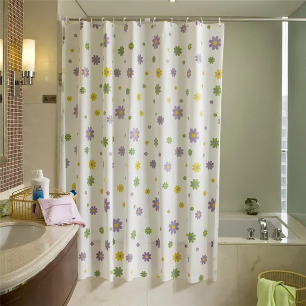 текстильные шторы для ванной декор фото