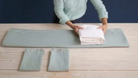 Как компактно сложить постельное белье?