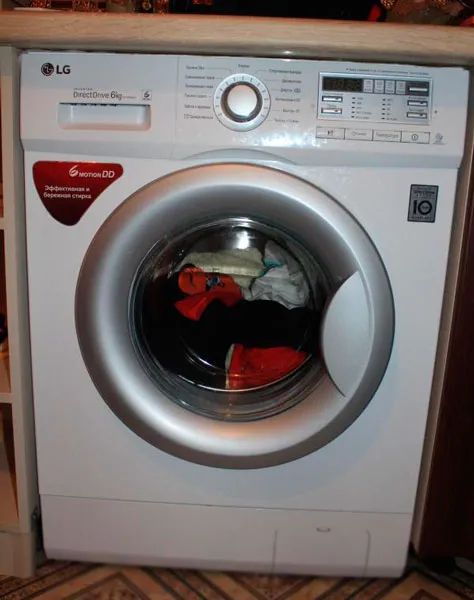 Загруженная стиральная машина