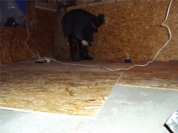 Как крепить ОСБ к бетонному полу самостоятельно