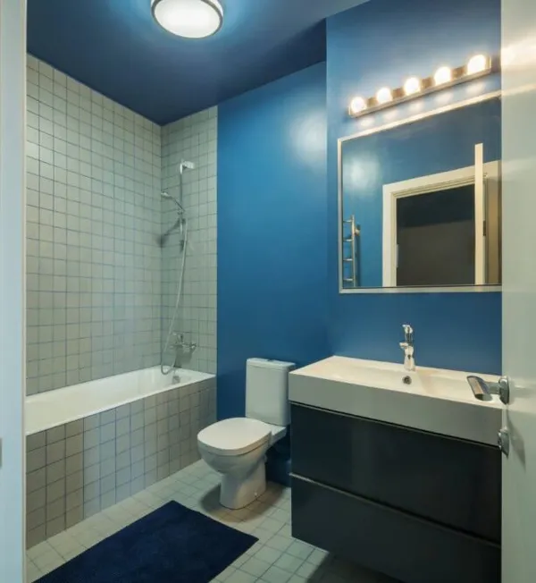 дизайн покраски ванной комнаты