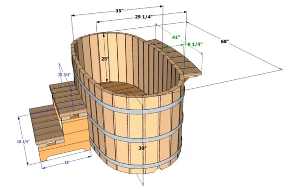 Купель своими руками на даче: деревянная, из бетона, из полипропилена, как сделать