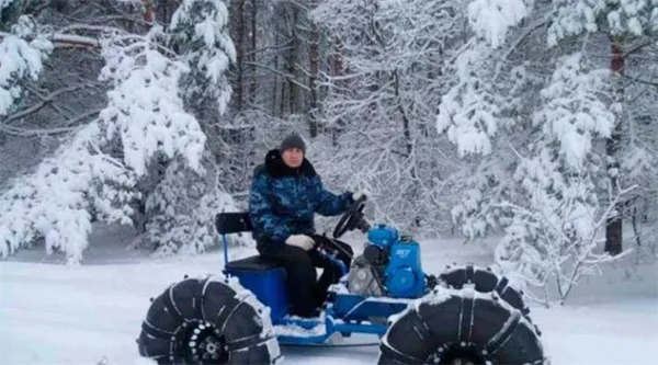 Самодельный снегоход своими руками с двигателем от мотоблока: видео, фото. Как сделать из мотоблока снегоход. 2