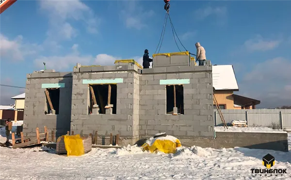 Строительство дома из газоблока зимой