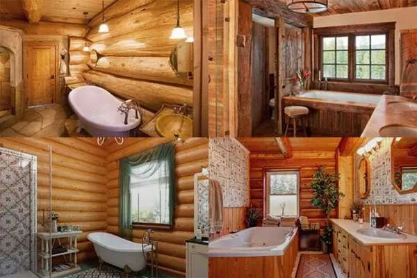 Отделка ванной комнаты в деревянном доме. Чем отделать ванную комнату в деревянном доме кроме плитки. 2