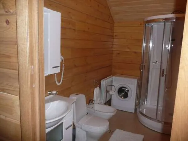 Отделка ванной комнаты в деревянном доме. Чем отделать ванную комнату в деревянном доме кроме плитки. 3