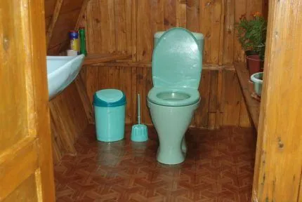 Туалет с канализацией