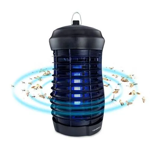 Инсектицидная лампа-ловушка для борьбы с летающими насекомыми. Электрическая мухобойка как работает. 2