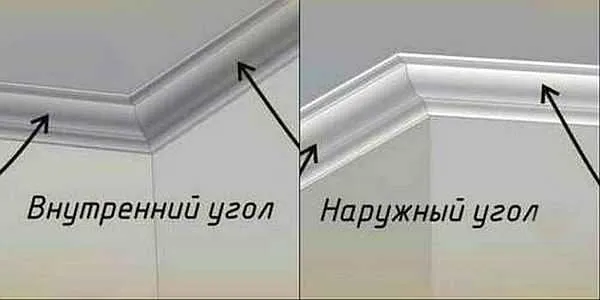 Как сделать внутренний угол потолочного плинтуса. Как сделать внутренний угол потолочного плинтуса. 4