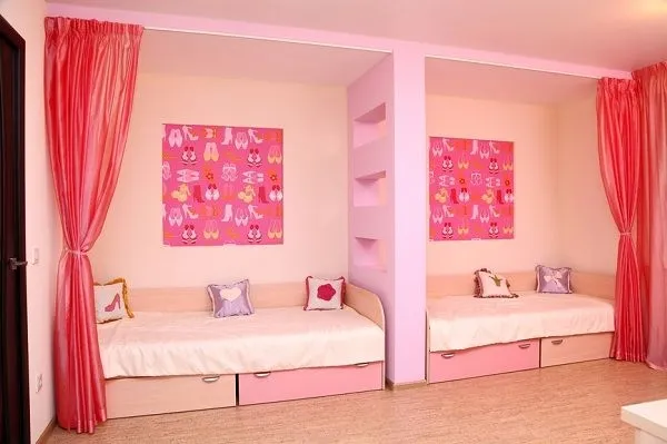 45 идей дизайна детской комнаты для двух девочек. Как обустроить комнату для двух девочек. 15