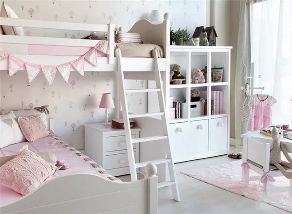 45 идей дизайна детской комнаты для двух девочек. Как обустроить комнату для двух девочек. 14