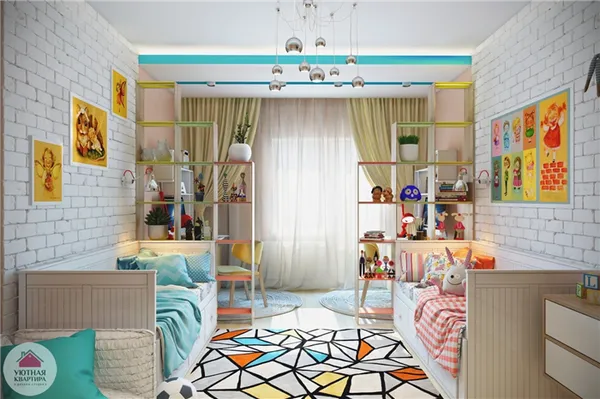 45 идей дизайна детской комнаты для двух девочек. Как обустроить комнату для двух девочек. 18