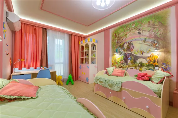 45 идей дизайна детской комнаты для двух девочек. Как обустроить комнату для двух девочек. 13