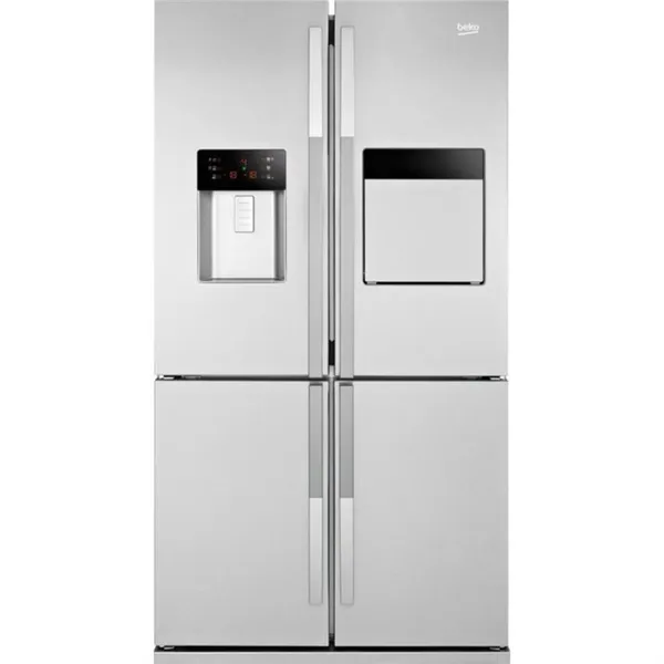 Большой двухдверных холодильник Беко GNE 134620 X с высокой морозилкой и функцией подачи холодных напитков