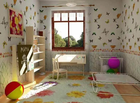 6 видов обоев, безопасных для использования в детской комнате. Какие обои выбрать для детской комнаты. 6