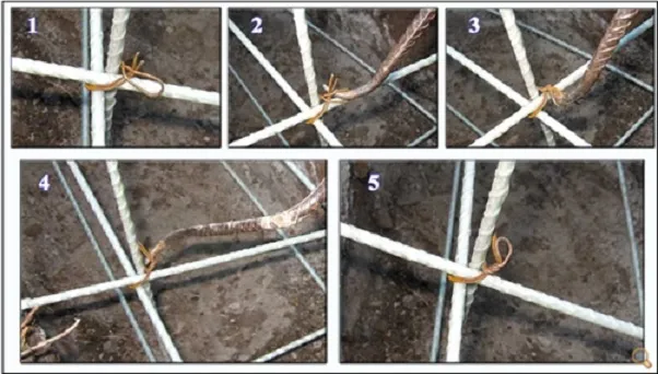 Вязка арматуры для фундамента: технология схема 5