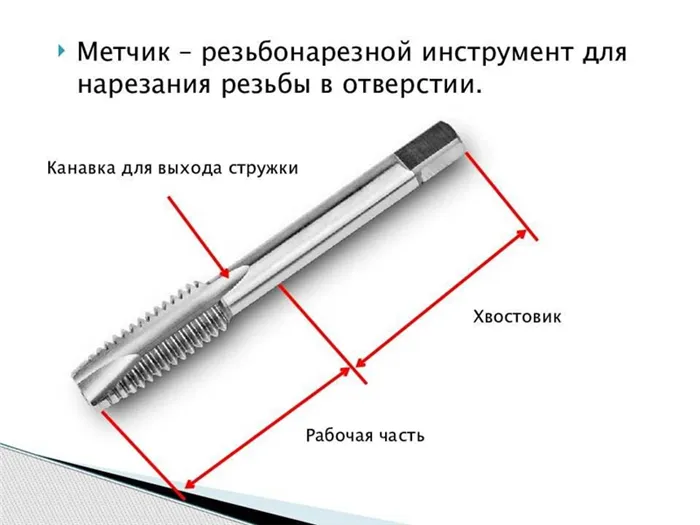 Как правильно нарезать резьбу метчиком: алгоритм, рекомендации, таблицы размеров 21