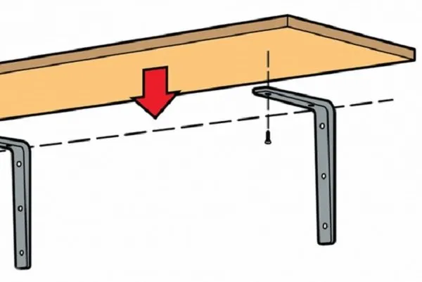 крепление полок на уголки