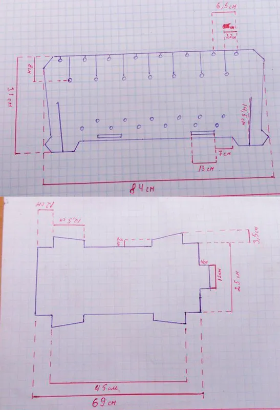 мангал чертежи