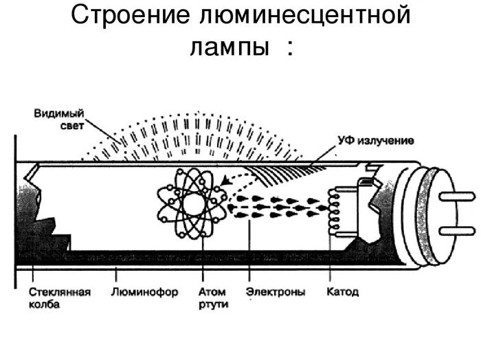 Что такое люминесцентная лампа и как она работает 2