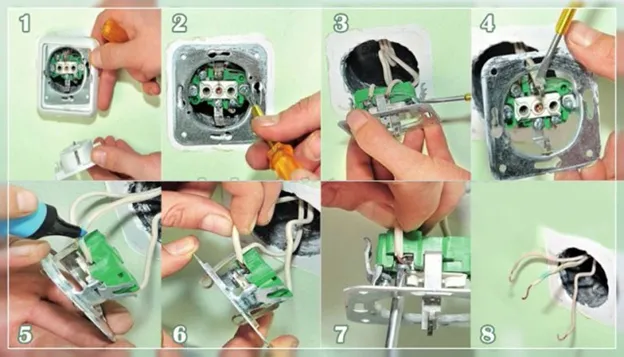 Замена розетки своими руками 3