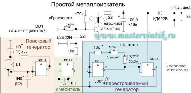 Простой и надёжный металлоискатель своими руками