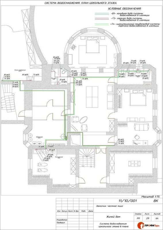 Проект отопления частного дома
