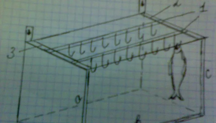 Чертеж самодельной сушилки для рыбы