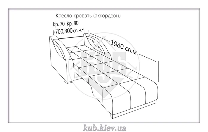 Кресло-кровать аккордеон 2 схема сборки