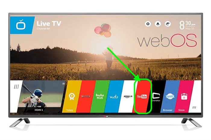 смотреть youtube на тв lg