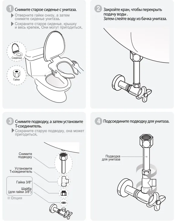Как установить биде к унитазу и воде 3