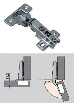 накладная мебельная петля