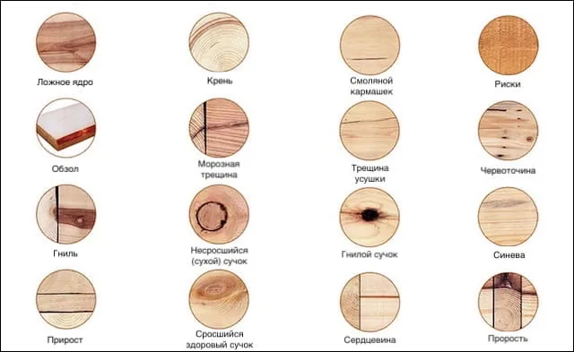 Дефекты древесины, на которые стоит обратить внимание
